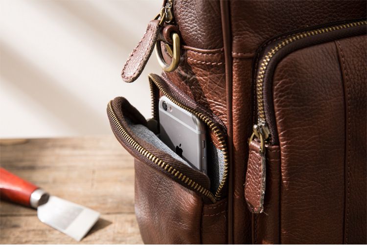 Cặp Da Bò Thật Đựng Laptop Phong Cách Cổ Điển SBM238