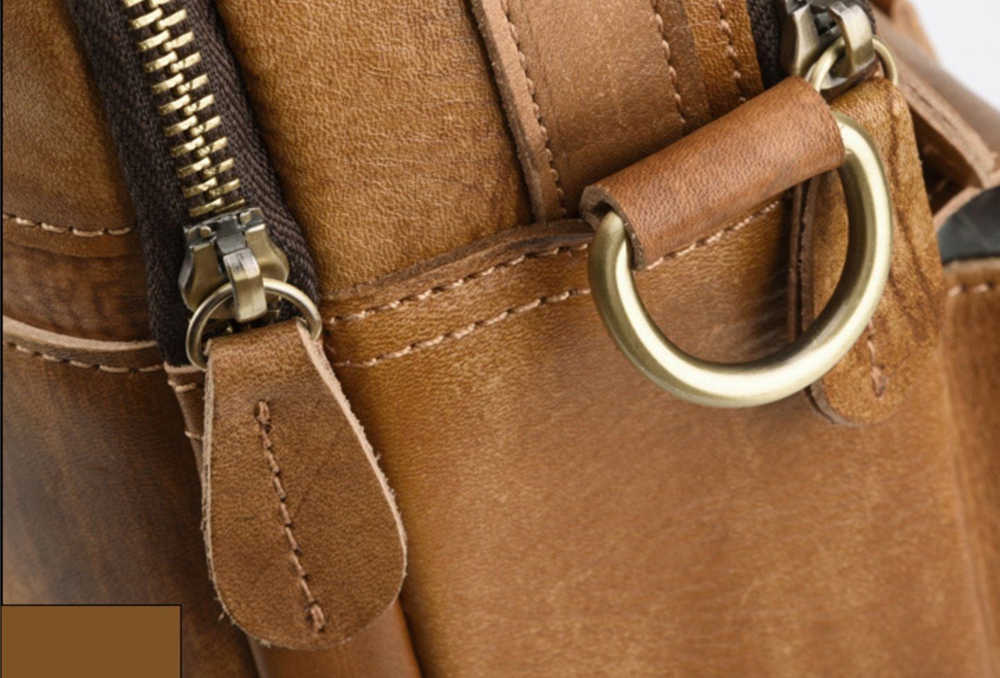 Cặp Da Bò VEG Italy Nhập Khẩu Đựng Laptop Phong Cách Cổ Điển SBM196