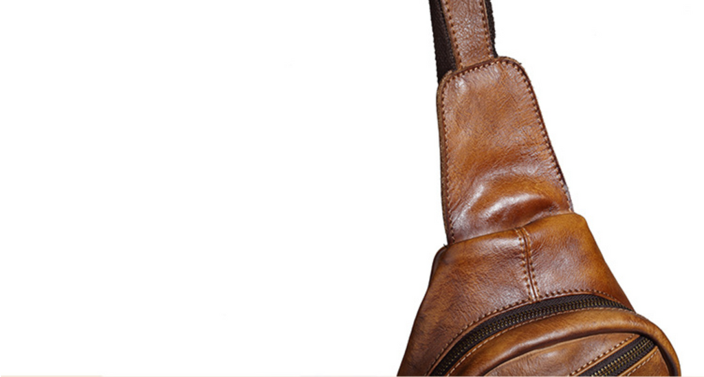 Túi da bò thật đeo chéo trước ngực SBM155