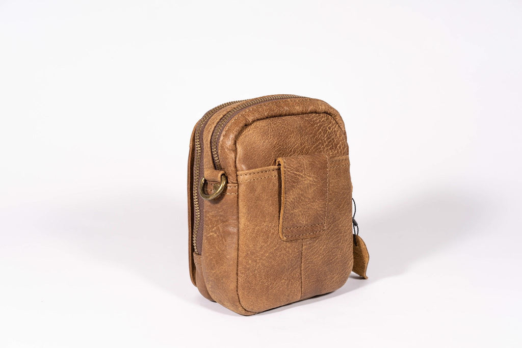 Túi da bò thật Berry & Ken RETRO mini nhỏ gọn Classic edition SBM103