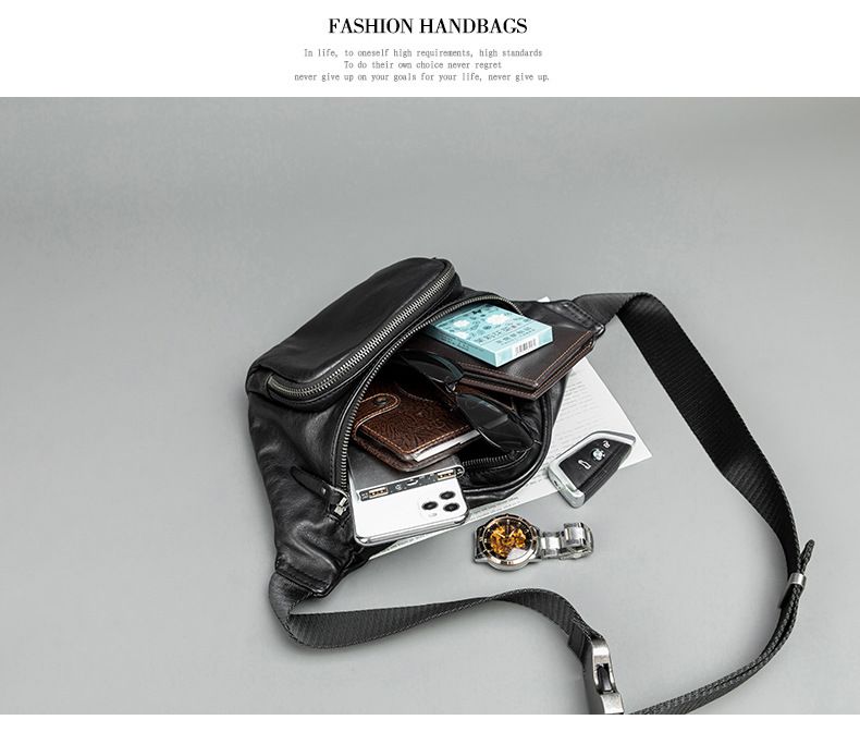 Túi Da Bò Thật Đeo Chéo Ngực và Thắt Lưng SBM352