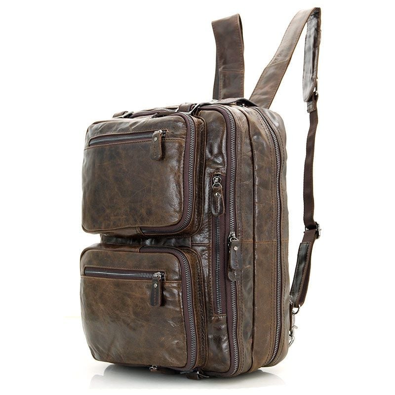 Cặp Da Thật Cao Cấp Đa Chức Năng đựng laptop VINTAGE TUDA SBM273