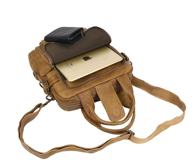 Túi da bò thật đựng laptop phong cách doanh nhân RETRO SBM157