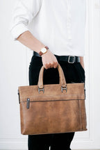 Cặp công sở Da Bò VEG Nhập Khẩu Retro chứa laptop Business Edition SBM96