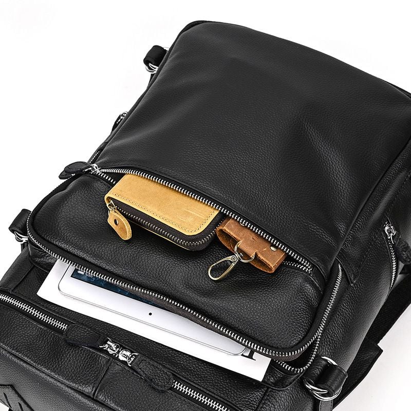 Balo Da Bò Thật RETRO Đựng Laptop & Du Lịch Đa Chức Năng BPL309