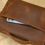 Túi Hộp Da Bò Sáp Italy đựng máy ảnh Đeo Chéo & Xách Tay Cổ Điển SBM353