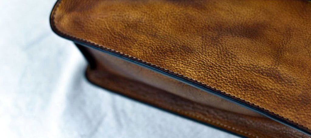 Cặp Da Bò VEG Patina Italy Cao Cấp Xách Tay Đựng Laptop & Hồ Sơ Bussiness Men SBM282