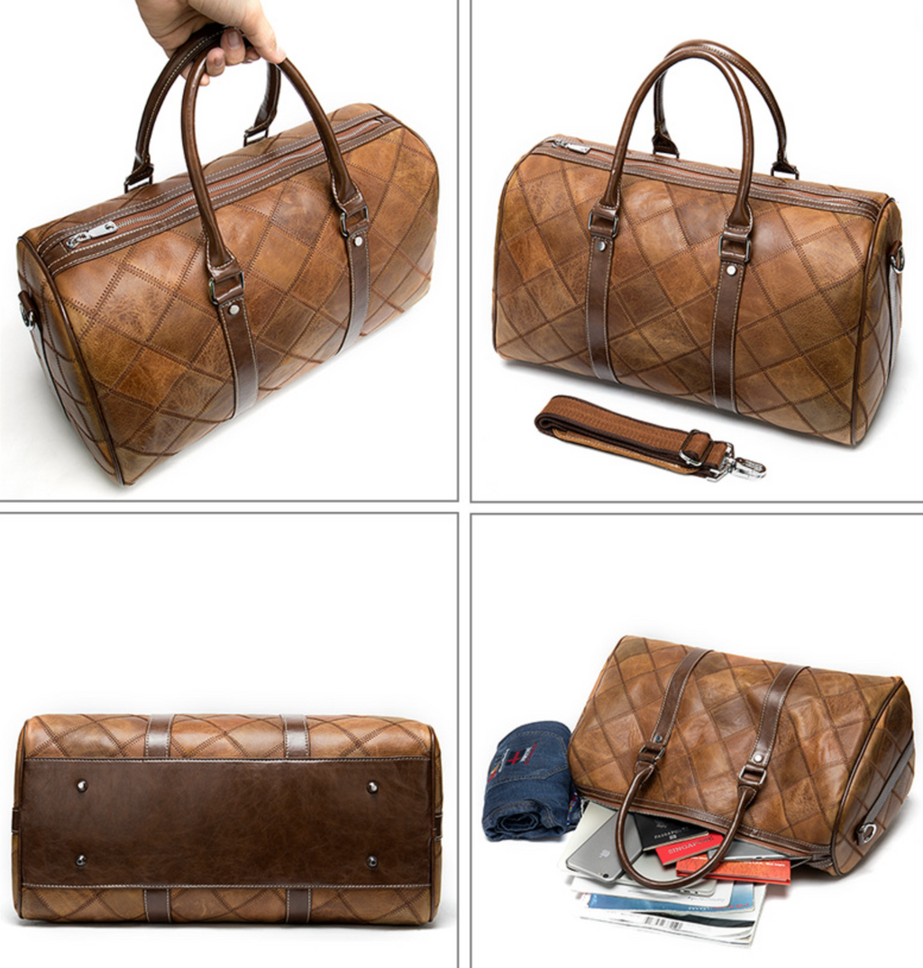 Túi Du Lịch Da Bò Thật Nhập Khẩu TBL264