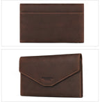 Ví Cầm Tay Da Bò Sáp Nhập Khẩu HUMERPAUL VINTAGE W236