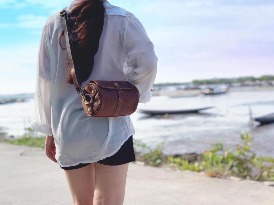 Túi da bò thật Berry & Ken VINTAGE - SBM123