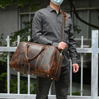 Túi Du Lịch Da Bò Sáp Italy Nhập Khẩu Cao Cấp TBL349