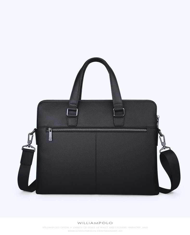 Cặp Da Doanh Nhân Da Thật Cao Cấp Đựng Laptop & Hồ Sơ William Polo SBM360