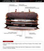 Cặp Da Công Sở Da Bò Sáp Italy Cao Cấp Đựng Laptop RETRO SBM324