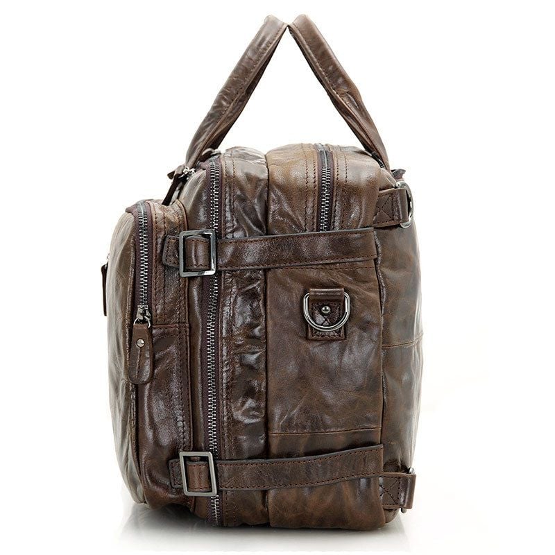 Cặp Da Thật Cao Cấp Đa Chức Năng đựng laptop VINTAGE TUDA SBM273