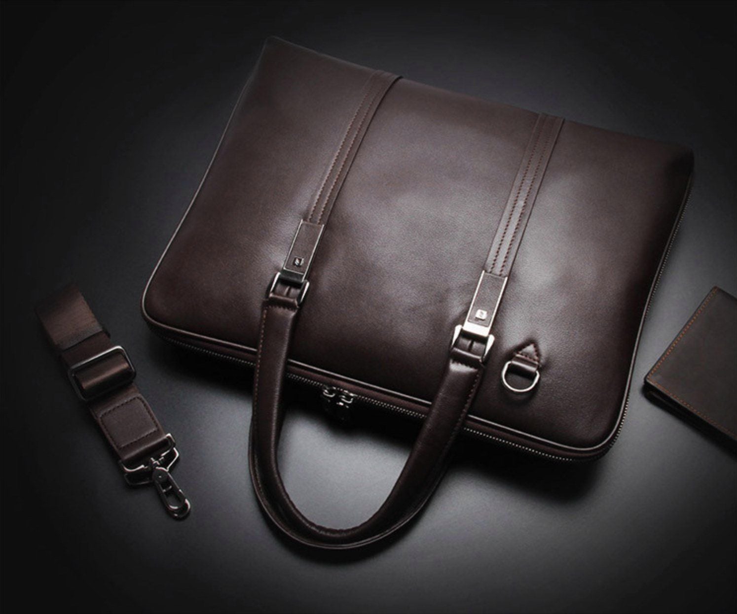 Cặp Da Doanh Nhân Cao Cấp Đựng Laptop & Hồ Sơ SBM254