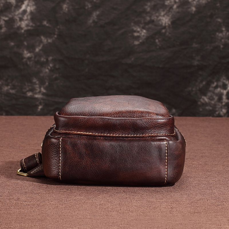 Túi da bò thật đeo chéo trước ngực SBM155