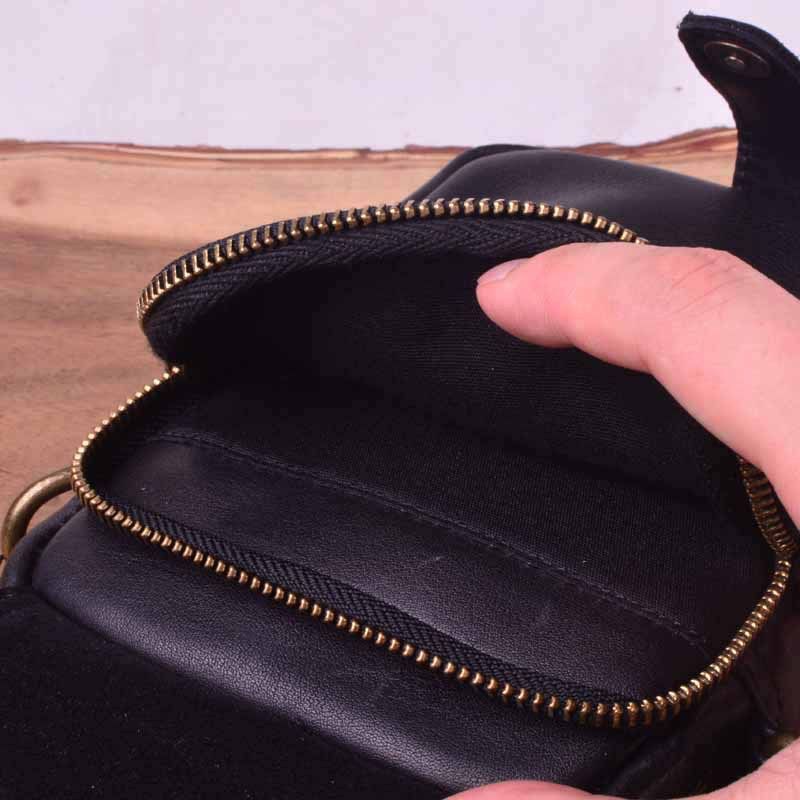 Túi da bò thật nhỏ gọn Berry & Ken RETRO - Classic edition SBM113