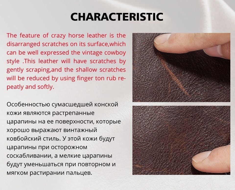 Ví Cầm Tay Da Bò Sáp Nhập Khẩu HUMERPAUL VINTAGE W236