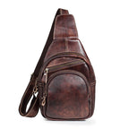 Túi da bò thật đeo chéo trước ngực SBM155