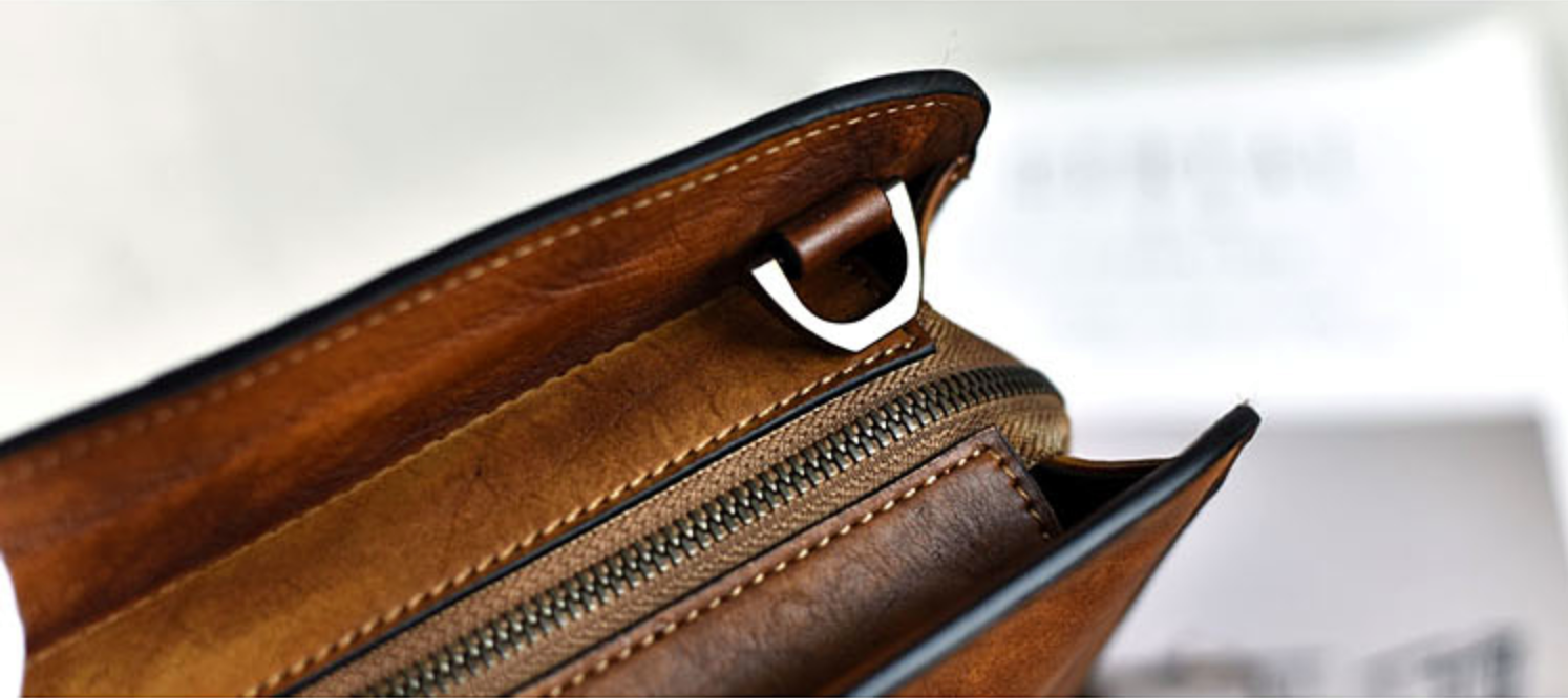 Cặp Da Bò VEG Patina Italy Cao Cấp Xách Tay Đựng Laptop & Hồ Sơ Bussiness Men SBM282