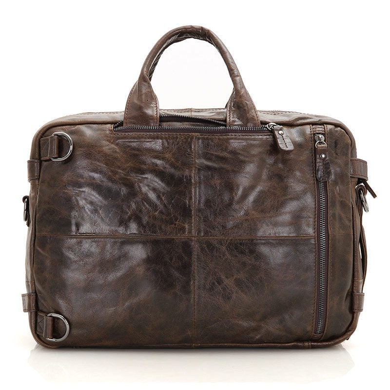 Cặp Da Thật Cao Cấp Đa Chức Năng đựng laptop VINTAGE TUDA SBM273