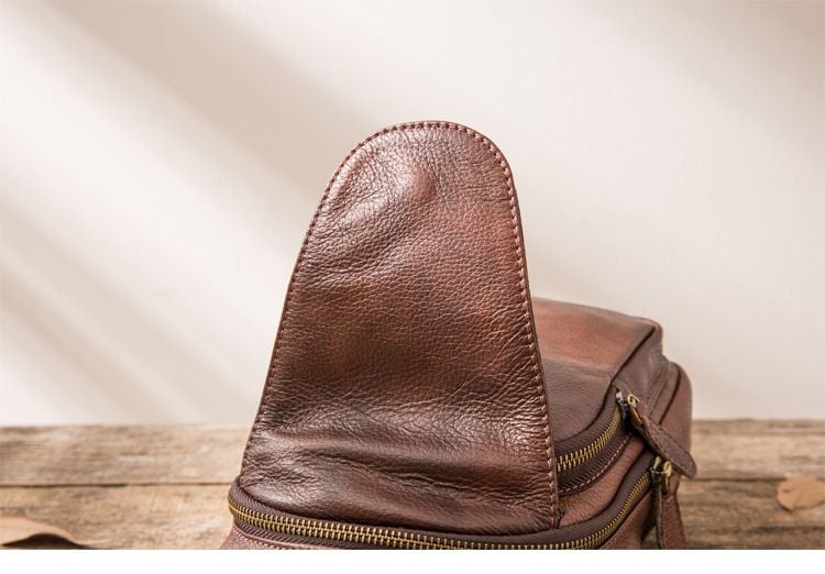 Túi Da Thật Đeo Chéo Trước Ngực VINTAGE SBM237