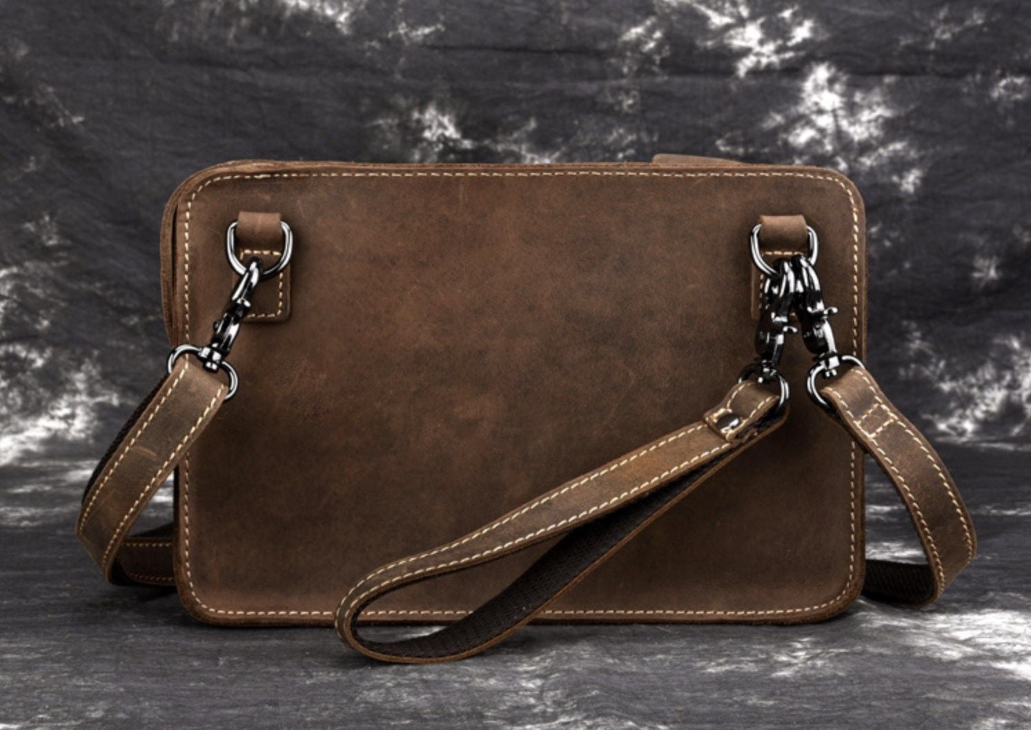 CLUTCH Cầm Tay & Đeo Chéo Da Thật RETRO SBM183