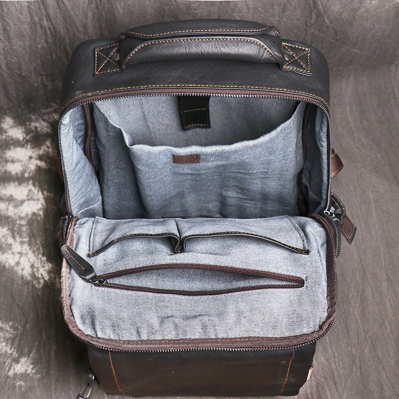 Balo Da Bò Thật RETRO chứa laptop Đa Chức Năng BPL302