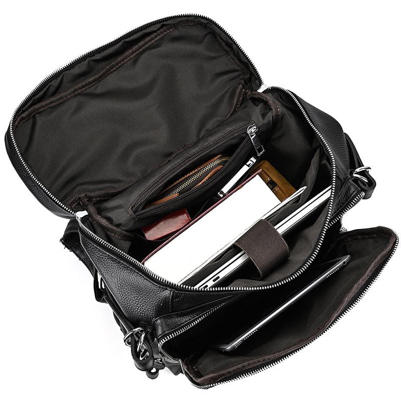 Balo Da Bò Thật RETRO Đựng Laptop & Du Lịch Đa Chức Năng BPL309