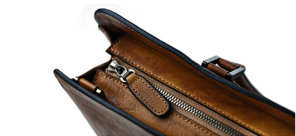 Cặp Da Bò VEG Patina Italy Cao Cấp Xách Tay Đựng Laptop & Hồ Sơ Bussiness Men SBM282