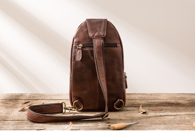 Túi Da Thật Đeo Chéo Trước Ngực VINTAGE SBM237