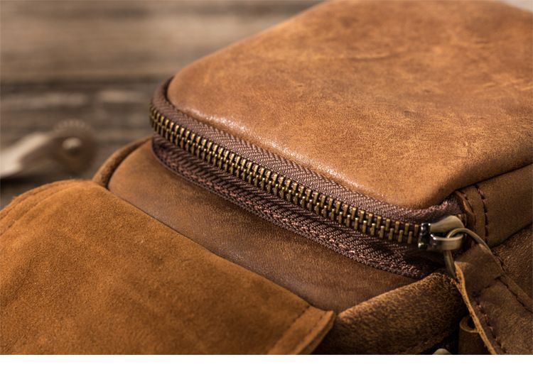 Túi da bò thật nhỏ gọn Berry & Ken RETRO - Classic edition SBM113