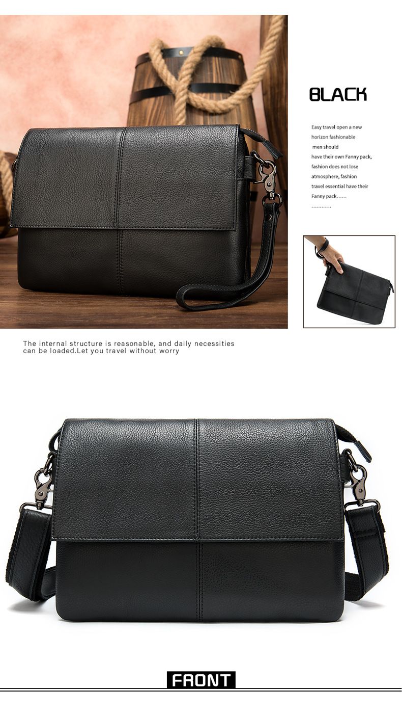 Túi Da Bò Thật Đeo Chéo & Clutch Cầm Tay Đựng IPad - Classic SBM188