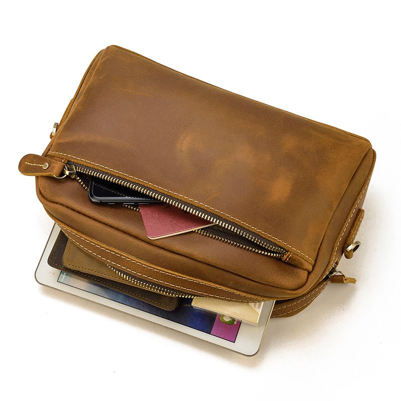 CLUTCH Cầm Tay & Đeo Chéo Đa Năng Da Thật VINTAGE SBM217