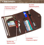 Ví Cầm Tay Da Bò Sáp Nhập Khẩu HUMERPAUL VINTAGE W236