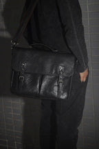 Cặp Da Bò VEG Patina Italy Cao Cấp Xách Tay Đựng Laptop & Hồ Sơ Bussiness SBM356