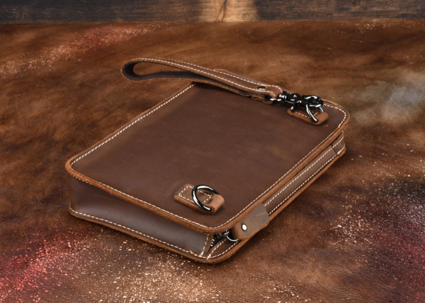 CLUTCH Cầm Tay & Đeo Chéo Da Thật RETRO SBM183