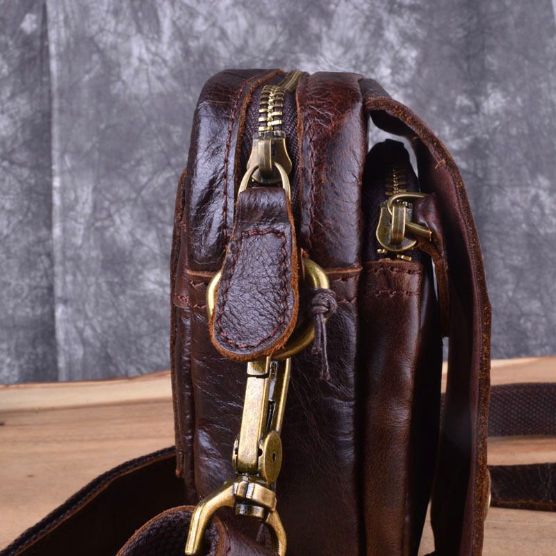 Túi da bò thật nhỏ gọn Berry & Ken RETRO - Classic edition SBM113