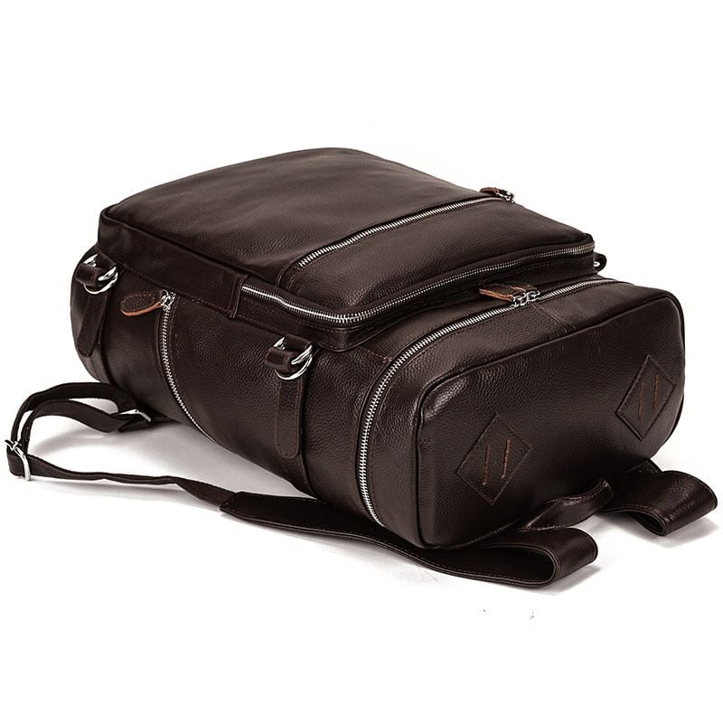 Balo Da Bò Thật RETRO Đựng Laptop & Du Lịch Đa Chức Năng BPL309