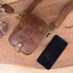 Túi da bò thật nhỏ gọn Berry & Ken RETRO - Classic edition SBM113