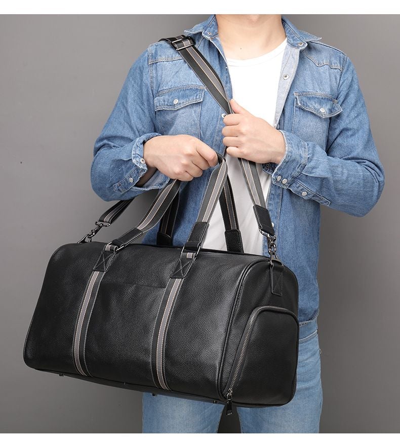 Túi Du Lịch Da Thật Xách Tay & Đeo Chéo VINTAGE TUDA TBL411