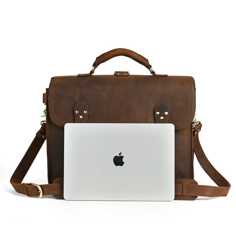 Cặp Da Công Sở Da Bò Sáp Italy Cao Cấp Đa Năng Kết Hợp Balo SBM390