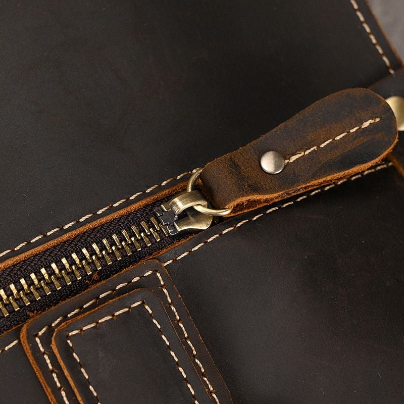 Cặp Da Công Sở Da Bò Sáp Cao Cấp Đựng Laptop RETRO SBM384