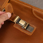 Cặp Da Công Sở Da Bò Sáp Cao Cấp Đựng Laptop VINTAGE TUDA SBM399