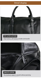 Túi Du Lịch Da Bò Thật Dung Tích Lớn Có Ngăn Chứa Giầy Phong Cách Âu Mỹ TBL416