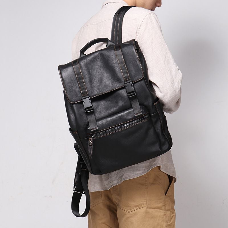 Balo Da Bò Thật VINTAGE Phong Cách Âu Mỹ Đa Chức Năng TUDA BPL385