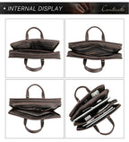 Cặp Công Sở Nam Nhiều Ngăn Bằng Da Nguyên Hạt Black Angel TUDA SBM408