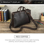 Cặp Công Sở Nam Nhiều Ngăn Bằng Da Nguyên Hạt Black Angel TUDA SBM408