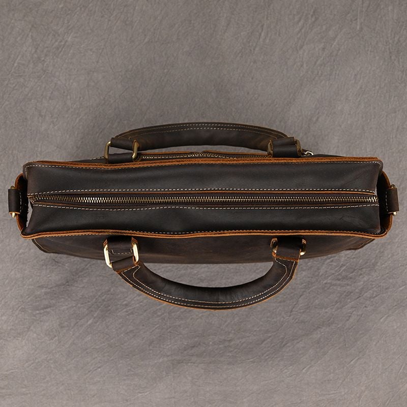 Cặp Da Công Sở Da Bò Sáp Cao Cấp Đựng Laptop RETRO SBM384