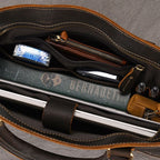 Cặp Da Công Sở Da Bò Sáp Cao Cấp Đựng Laptop RETRO SBM384